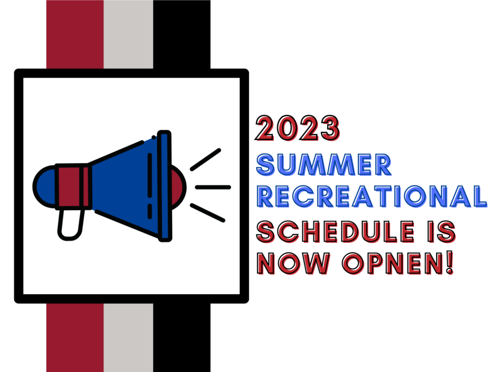SSGA 2023 Recreational Summer Schedule